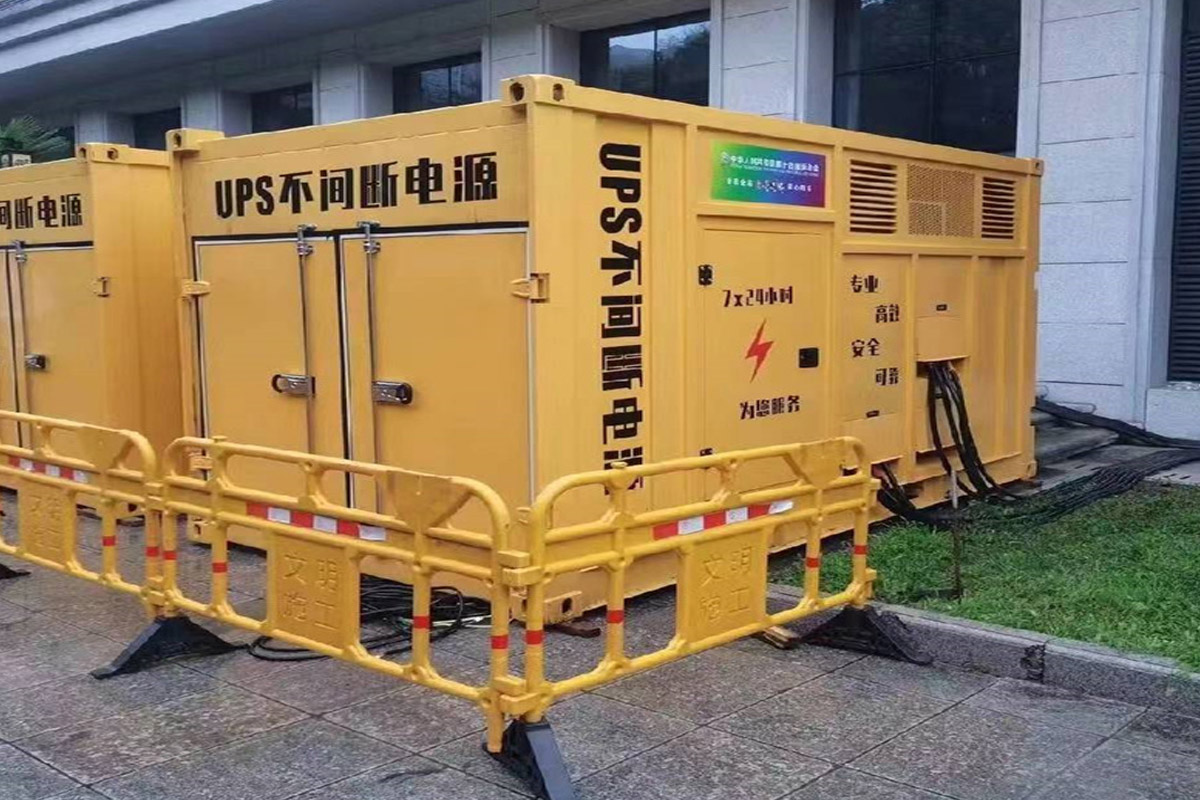 新宾发电机租赁施工现场
